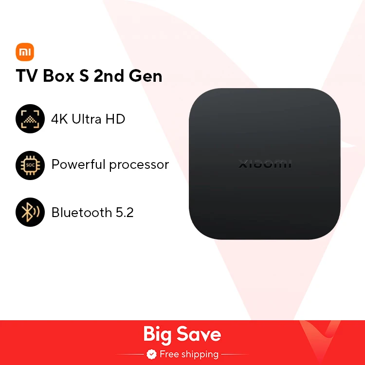 [Official] TV Box S 2nd Gen, 4K Ultra HD, Dolby Vision®And HDR10 +, powerful processor, Bluetooth 5.2, double band Wi-Fi