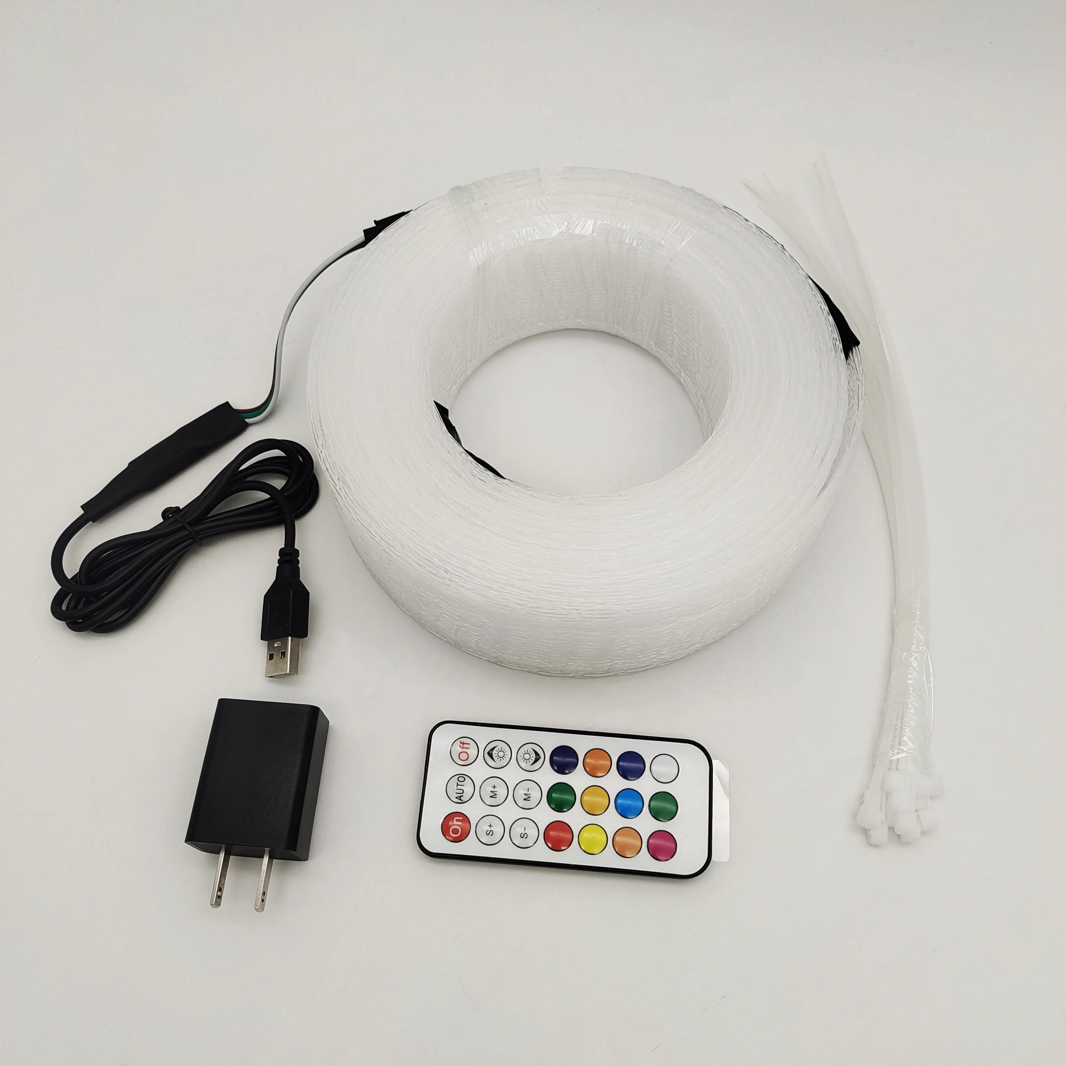 FOPLIT ไฟ LED ตาข่ายไฟเบอร์ออปติกสําหรับเพดานดาวต้นไม้ตกแต่งห้อง - PMMA อะคริลิคพลาสติกใยแก้วนําแสงตาข่ายชุดแสง