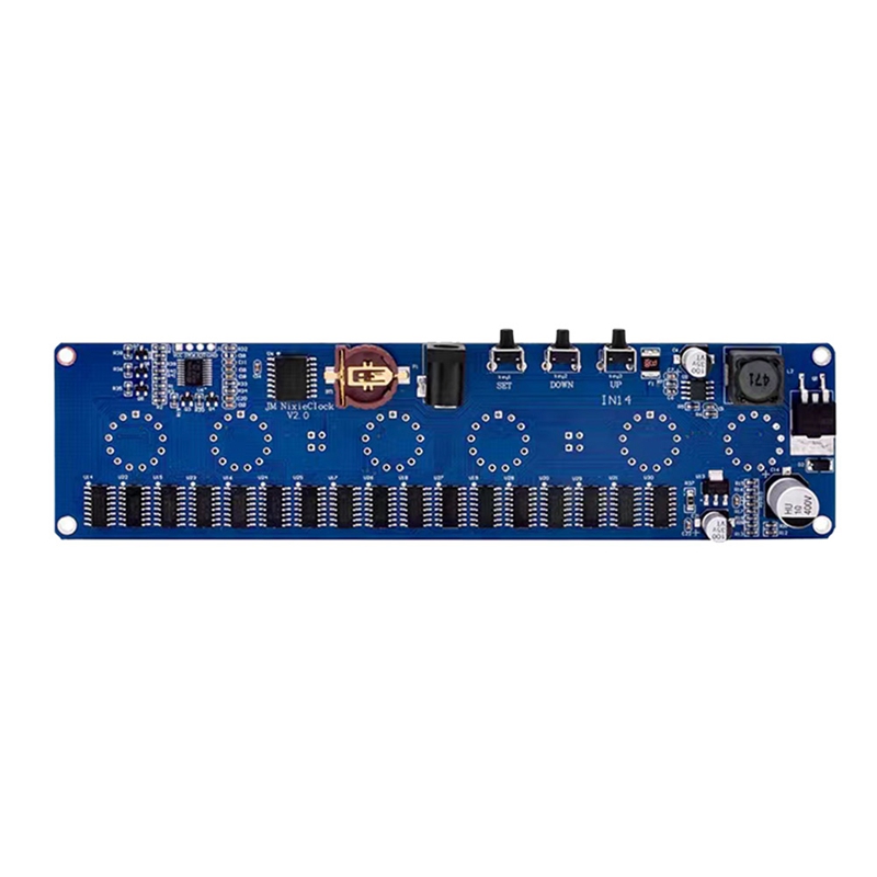 Módulo de reloj electrónico de 12V, micro-usb, DIY, IN14, Nixie Tube, reloj Digital LED, módulo de regalo, Kit de placa de circuito PCBA sin tubos