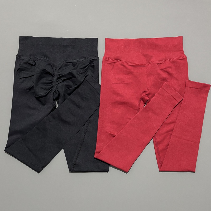 No Logo Women Gym Leggings High wait Butt Lifting Yoga Pant Seamless Control Fitness Workout Compression Sports Leggings