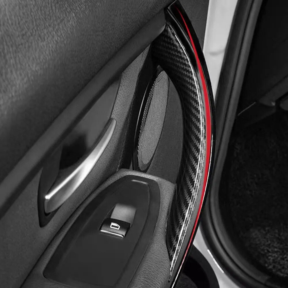 Manija de puerta Interior en 3 colores, cubierta protectora embellecedora ABS para BMW Serie 3 4 M3 M4 F30 F80 F31 F32 F33 F34 F35 F36 F82