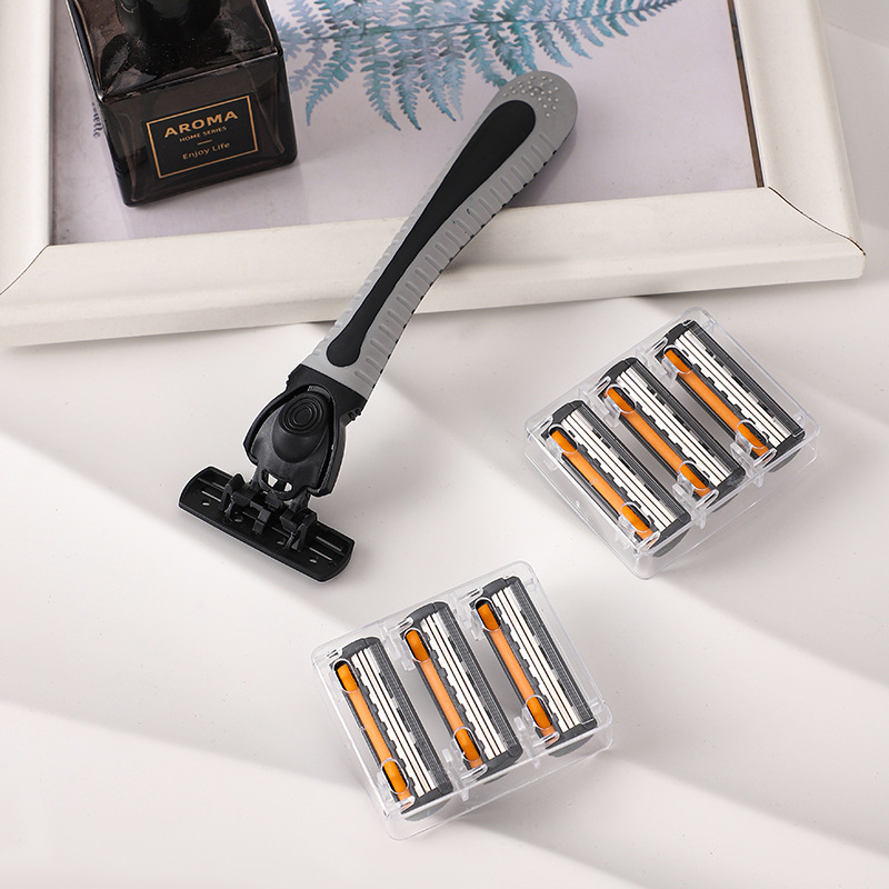 19 Blades Manual Razor Men Shaver Body Hair Cutting Beard Shaving Bikini Trimmer Three Layer Barber Shaver Multi Head Changeable