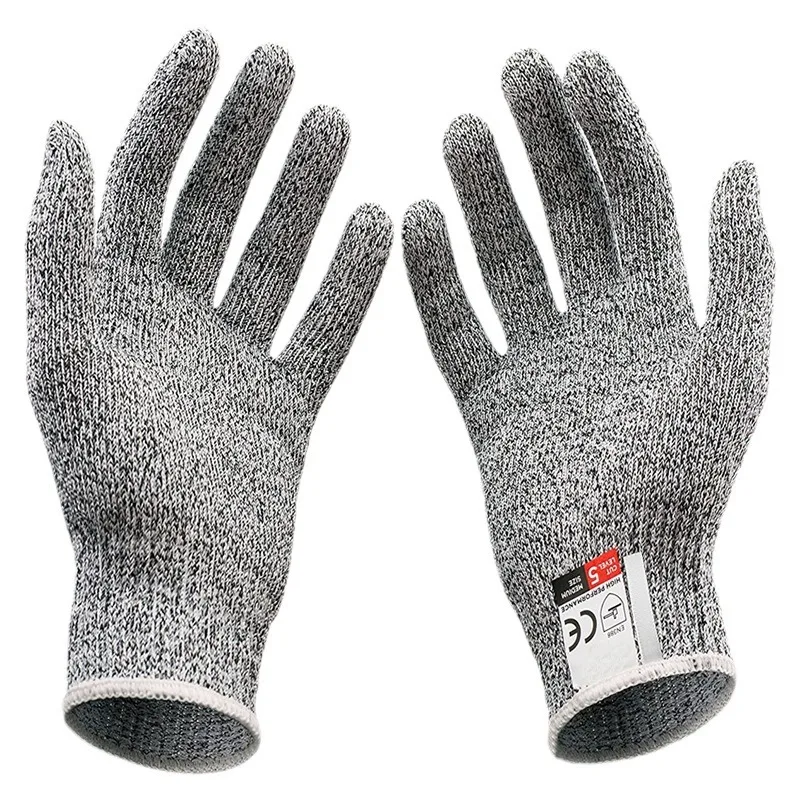 Level 5 HPPE Security Protection Anti-Cut Gloves, Cut Proof, Stab Resistant, Stainless Steel Wire, Security Protection