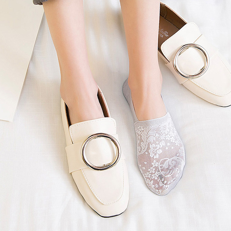 5 Paar Kanten Onzichtbare Sokken, Comfortabel