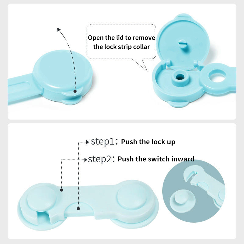 3/5 個ベビーキャビネットロックストラップ引き出しロック子供抗オープニング冷蔵庫ロックホームベビー抗ピンチ安全保護バックル