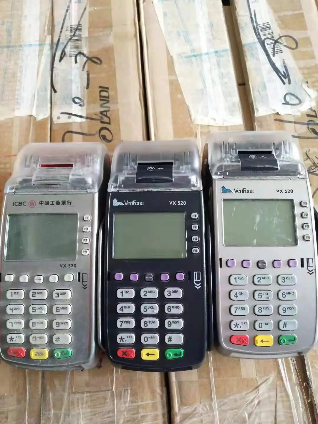 Terminal de pago VX520 GPRS usado, máquinas pos, Verifone, dispositivo POS móvil