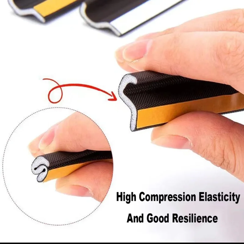 New 40M Acustic Foam Window Sealing Strip for Casement Window Seal Soundproof Foam S Weather Stripping Door Seal Gap Filler Tape