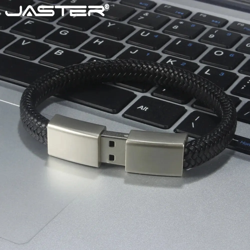 Bracelet USB Flash Drive, Bracelet noir, Bracelet Pen Drive, Cadeaux créatifs, Memory Stick, Eau, Vert, Stockage externe, 16 Go, 32 Go, 64 Go
