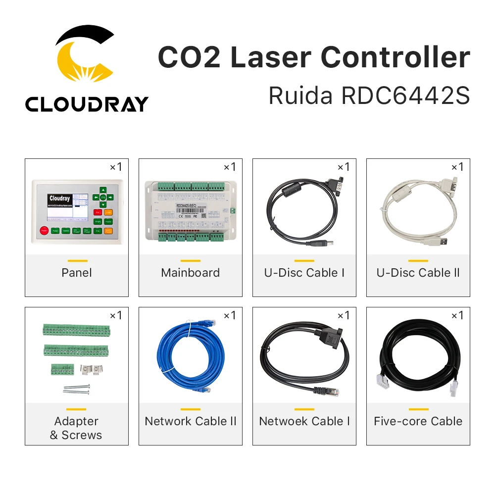 Cloudray Ruida  RD RDC6442G Co2 Laser DSP Controller for Laser Engraving and Cutting Machine RDC 6442 6442G 6442S