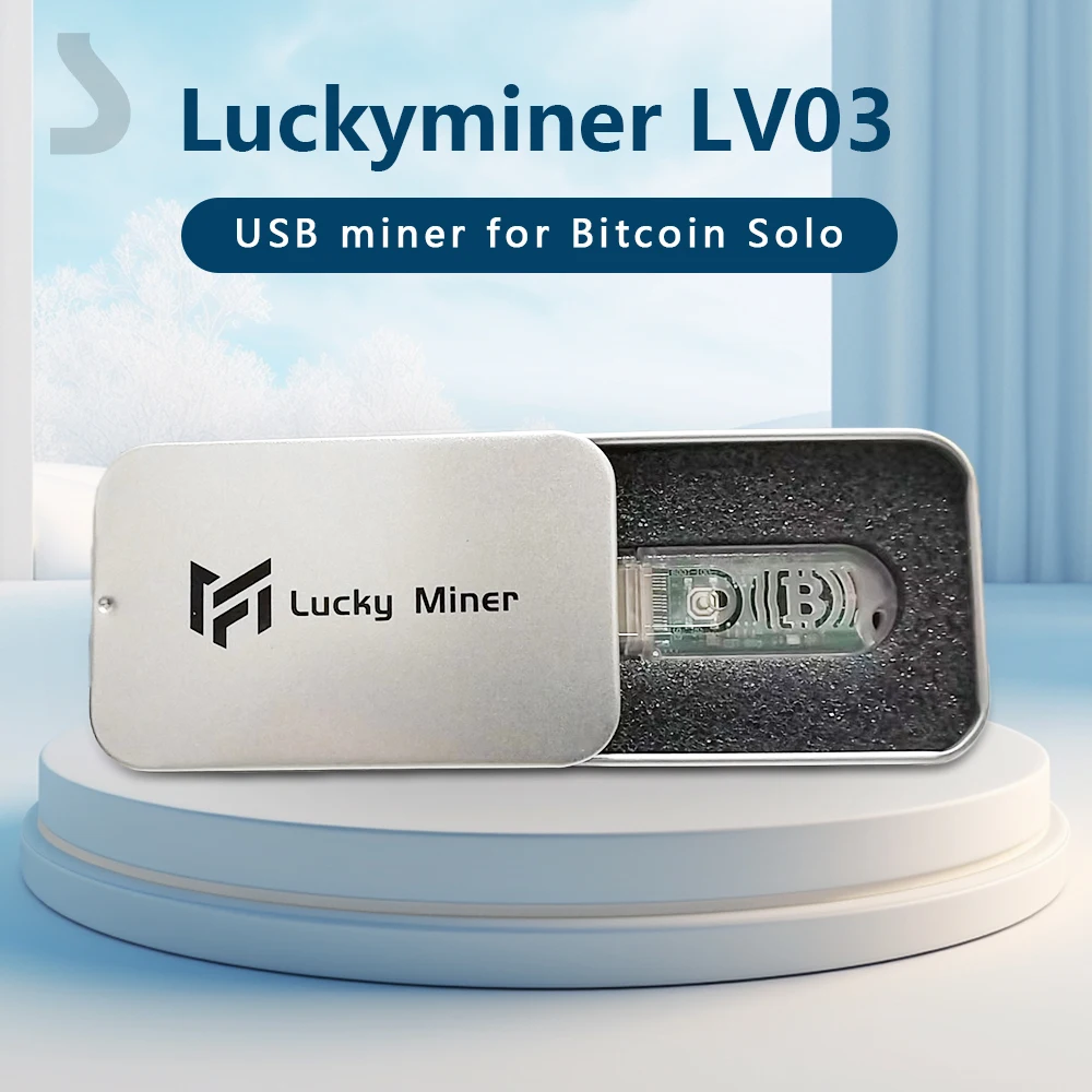 Lucky miner LV03 usb btc solo miner loterry miner mini 74KH/S usb bitcoin miner ilent miner machine crypto miner asic mining