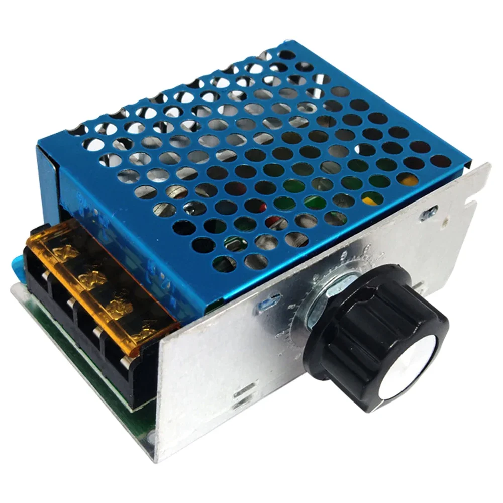 4000W AC 220V High Power Thyristor Electronic Voltage Regulator Controller with Fuse Case Temperature Regulating Module