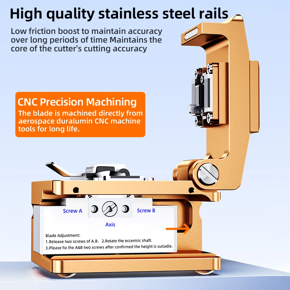Natalink Fiber Optic Cleaver Light Optical Fiber Fusion Splicer Schneidmesser Hochpräziser FTTH Fiber Cold Connection Cutter
