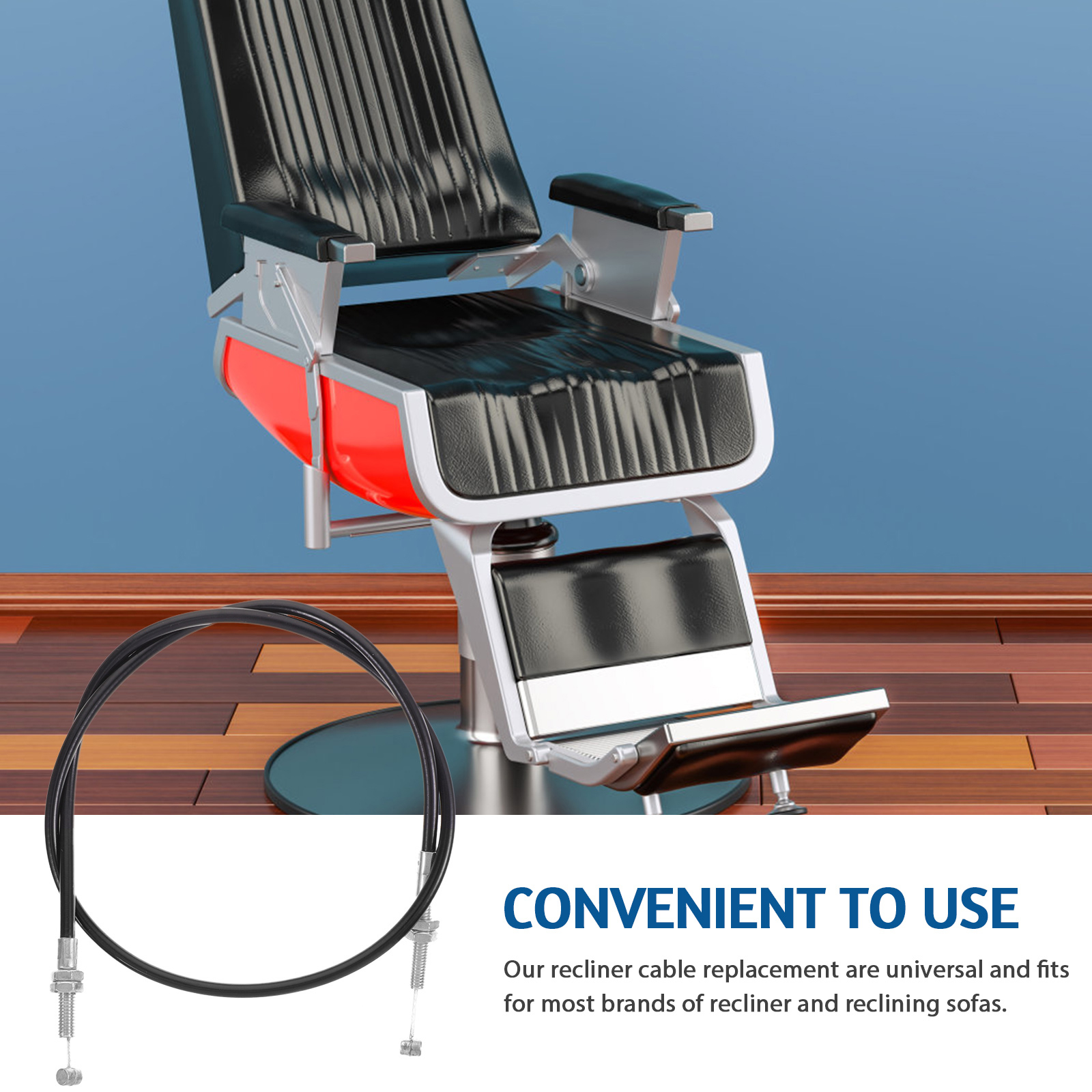 3 Stück Styling Stuhl Basis Kabel Ersatzteile für hydraulische Friseurzubehör Zugdraht Liege Griff