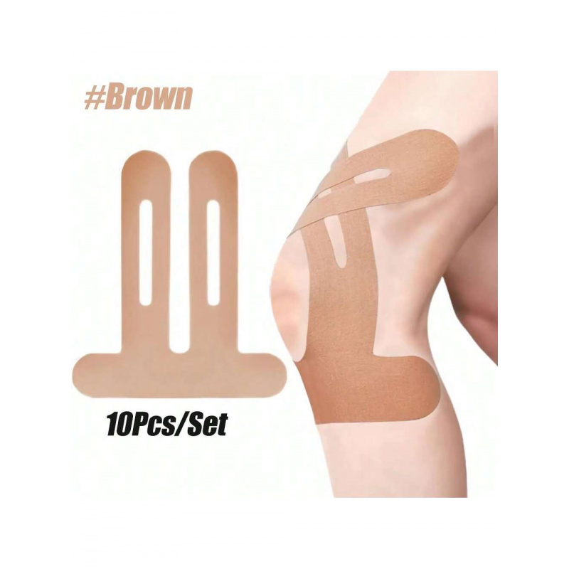 10PCS Kinesiologietape voor knieën, kniesteun en stabiliteit, kniepijnverlichting atletische tape - waterdicht en elastisch, ademend hy