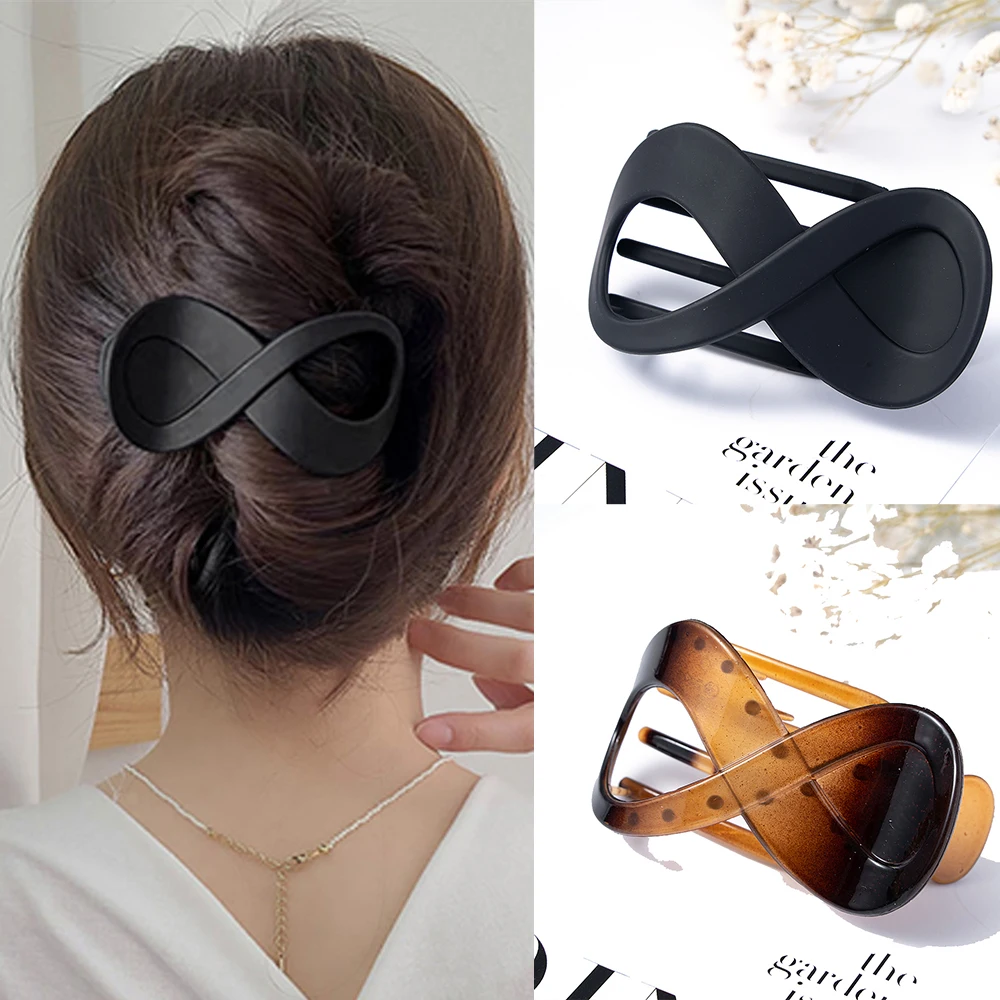 Phụ Nữ Lớn Tóc Kẹp Tóc Liền Mạch Nhựa Mỏ Vịt Móng Vuốt Cho Nữ Nữ Đơn Giản Kẹp Tóc Dụng Cụ Tạo Kiểu Tóc Phụ Kiện