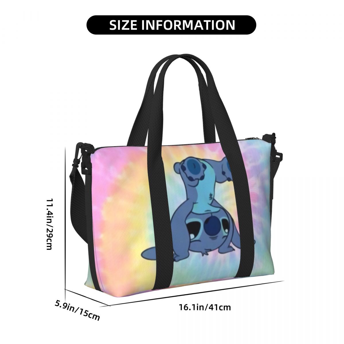 Sacolas de compras personalizadas para mulheres, de cabeça para baixo, mercearia anime, grande capacidade, ginásio de praia, sacos de viagem