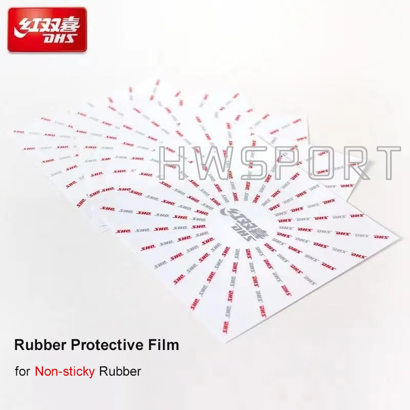 DHS ยางปิงปองป้องกันฟิล์ม 2 ชิ้นสําหรับไม่เหนียวเหนอะหนะยางปิงปองอุปกรณ์เสริม