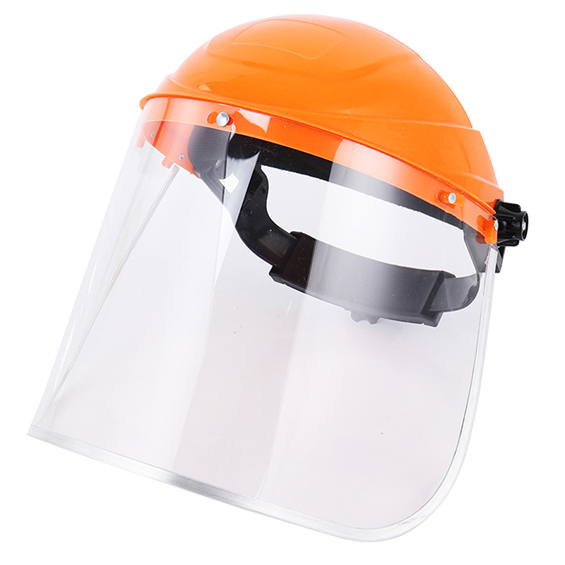 Nieuwe Transparante Full Face Shield Safety Pc Head-Mounted Eye Screen Hat Oogbescherming Gezichtsmasker Motorfiets Mondmasker Uitrustingen