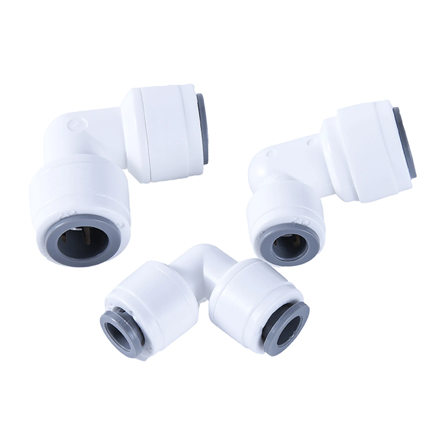 10 Uds codo RO accesorio de agua 90 grados rosca macho hembra 1/4 3/8 POM manguera acuario filtro de ajuste rápido piezas de ósmosis inversa