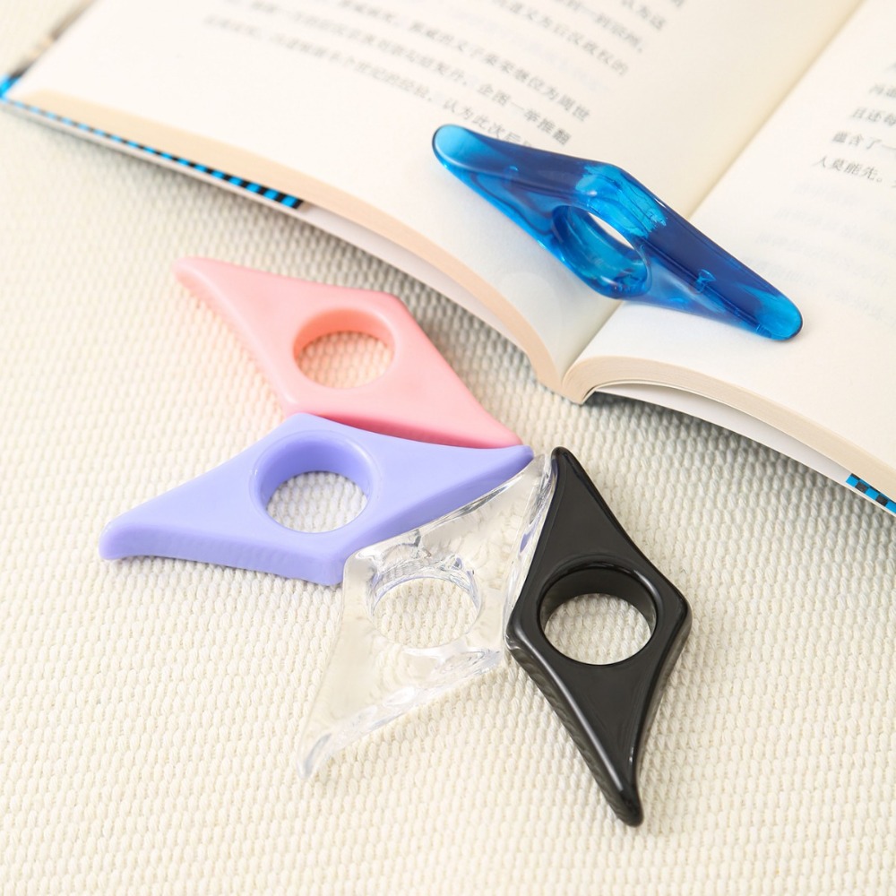 New Convenient Thumb Book Support School Office Supplies Bookmark Reading Aid Marque Page Book Page Holder Book