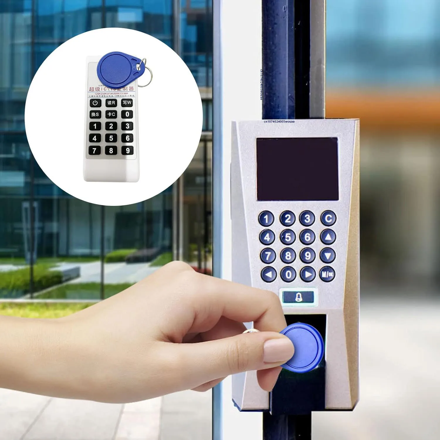 RFID 125 Khz 13.56 MHZ เครื่องถ่ายเอกสาร Duplicator Cloner แบบพกพา NFC IC Card Reader & Writer Access Control Card tag Duplicator