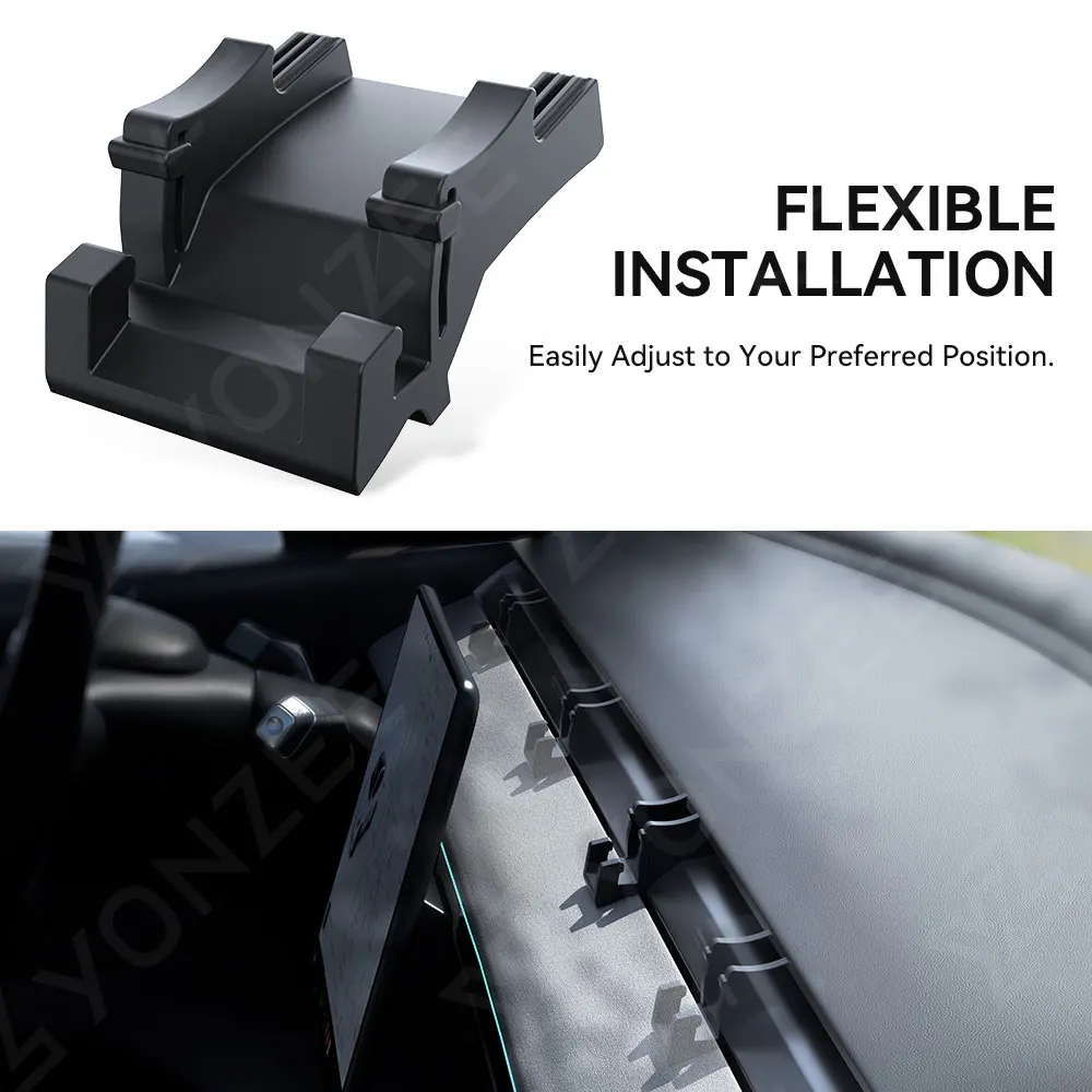 YZ For Tesla Model 3 Y Highland 2021-2025 Liquid Silicone Rubber Car Phone Holder No trace Clip-on For Dashboard Air Vent