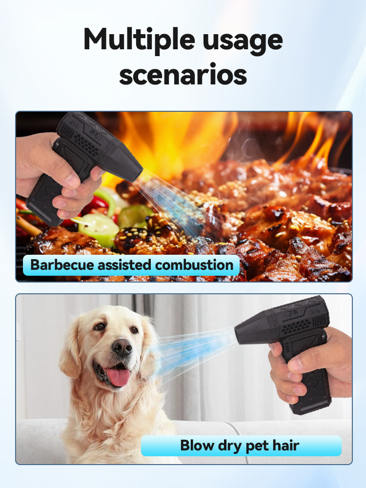 Neuestes Luft gebläse mit Düse 130000 U/min Turbos trahl ventilator Wind geschwindigkeit 52 mt/s elektrisches Gebläse multifunktion aler Blas staub trockner