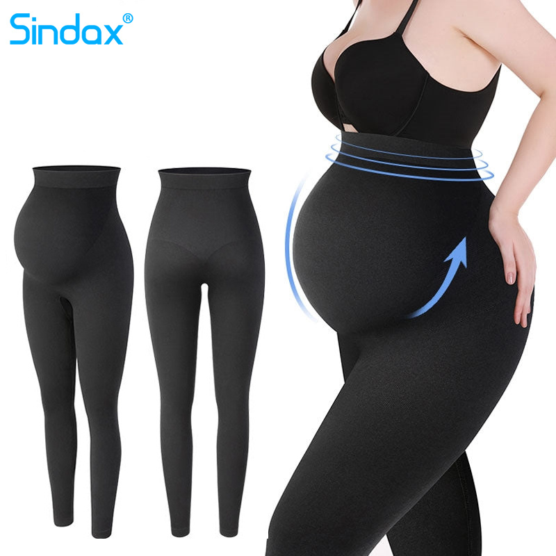 Leggings de maternité pour femmes, pantalons taille haute, vêtements de maternité slim pour femmes enceintes, soutien du ventre, vêtements modelants à haute élasticité