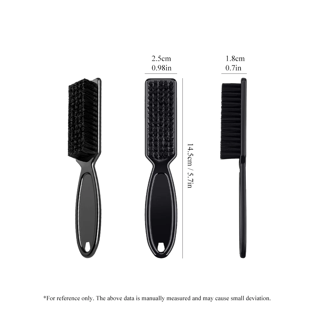 Barber Neck Duster Pinsel Sets Kunststoff Griff Friseur Weiche Haar Reinigung Pinsel Kopf Form Carving Reinigung Pinsel