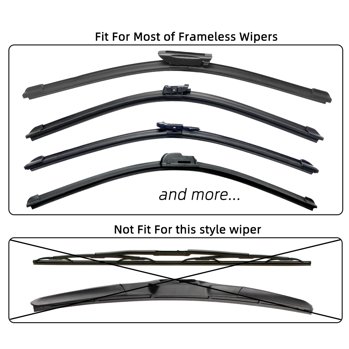 Car windshield rubber strip wiper 6mm car wiper blade 14 "16" 17 "18" 19 "20" 21 "22" 24 "26" 28 "30" 32 "wiper accessories ﻿