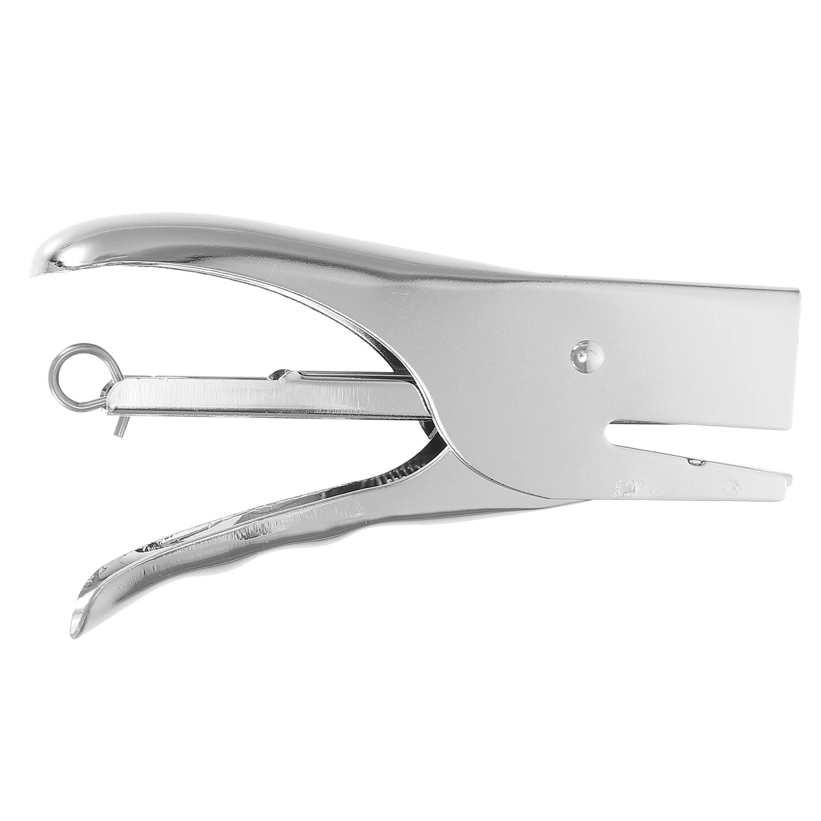 Lagerhefter, silberne Metallzange, Desktop-Handbuch – Blech, Schule, robust, Handgriff, Buchkanalisation