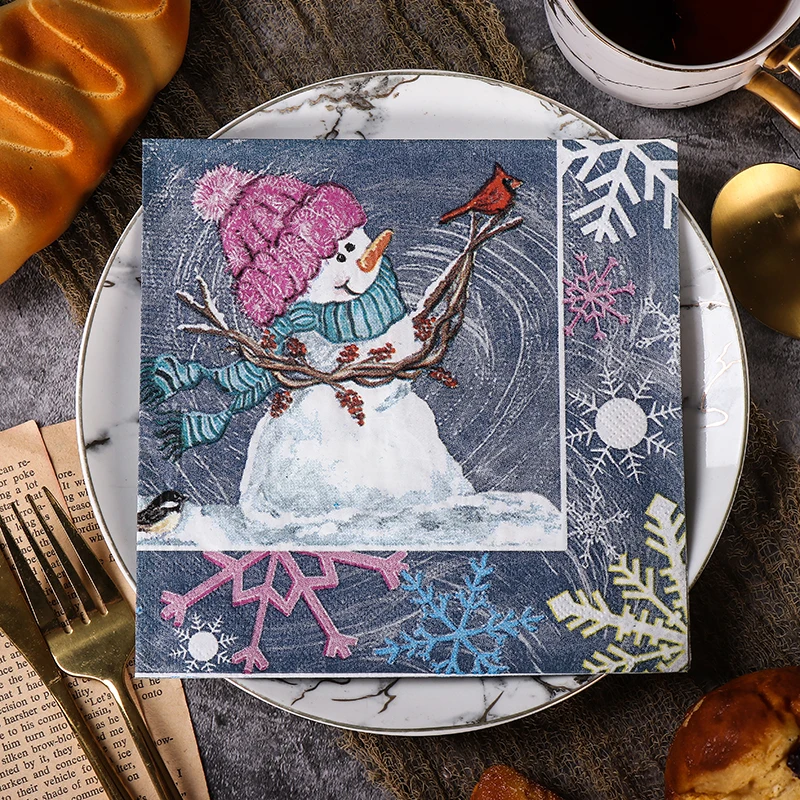 20 шт., бумажные салфетки для украшения стола