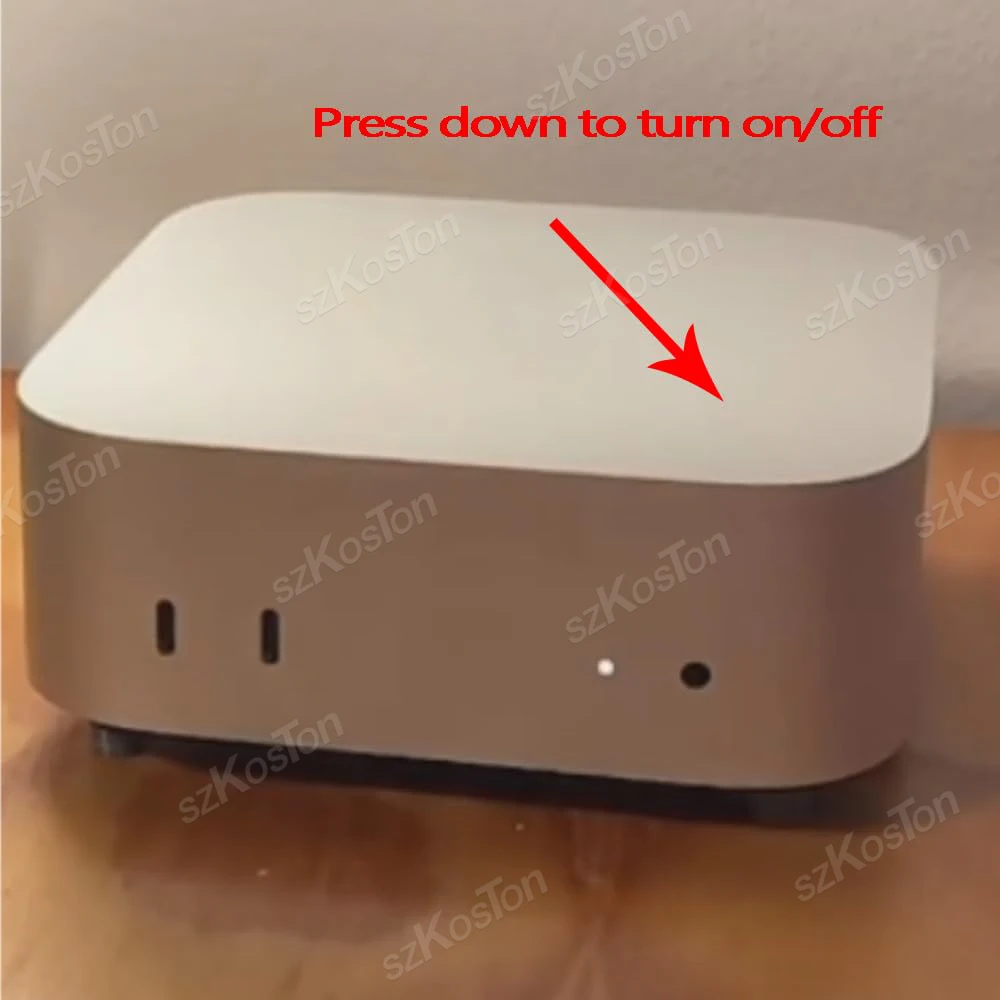 Botón de encendido del soporte elevador para 2024 Mac Mini M4 computadora de escritorio accesorios de impresión 3D para Mac Mini M4 Pro PC