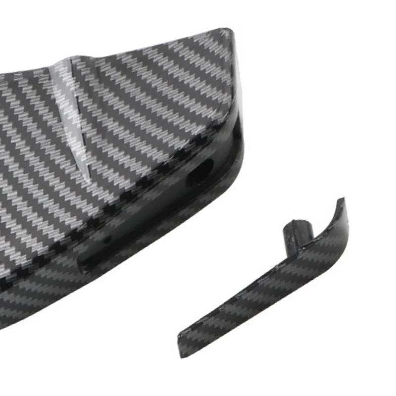 4 pçs universal abs carro modificado amortecedor traseiro difusor spoiler traseiro lábio difusor anti-colisão acessórios incluídos