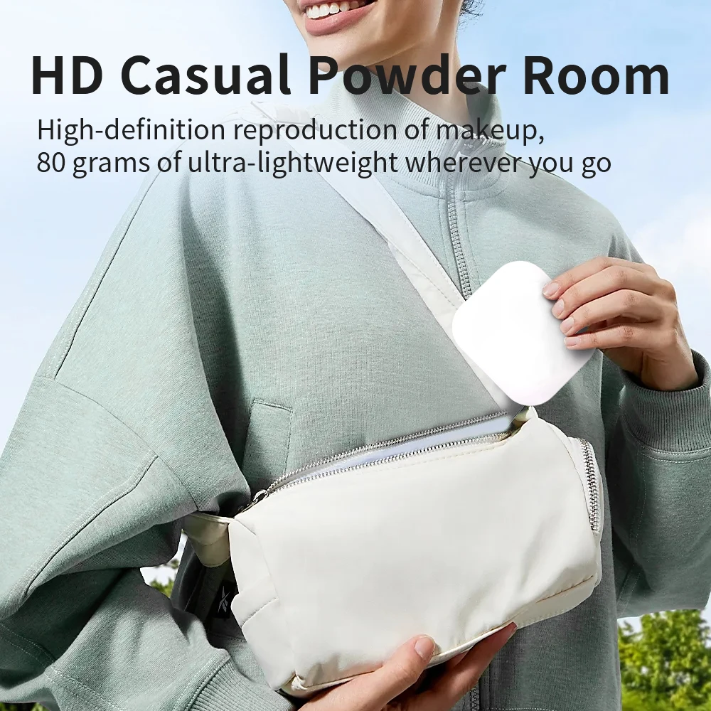 Mini specchio per trucco cosmetico con luci Specchio cosmetico tascabile compatto a LED portatile pieghevole da viaggio Regali con ingrandimento 2X