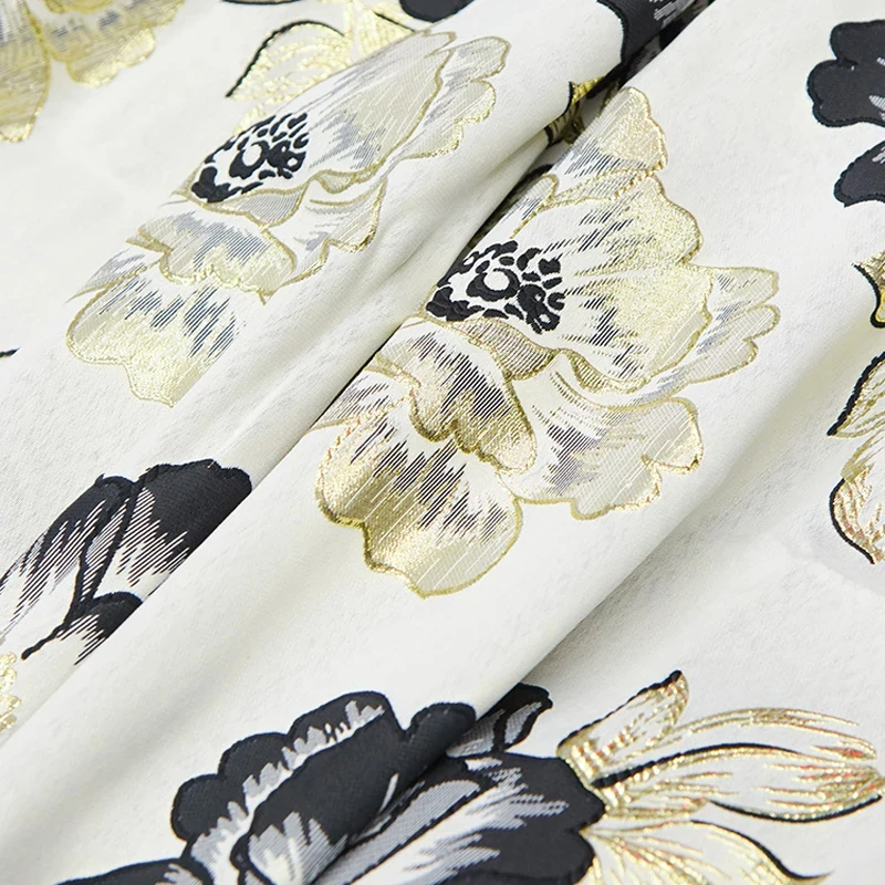 Customized Round Necked Printed Dress for Bride's Mother Wedding Dress By Tailor Shop