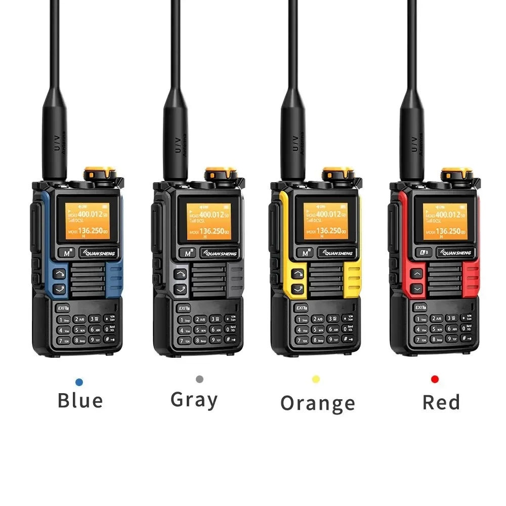 HACHANLUN UV-K6 Atualização UV-K5 (99) Interfone 5W Air Band Rádio Tyep C Carregamento UHF VHF DTMF FM Scrambler NOAA Frequência sem fio