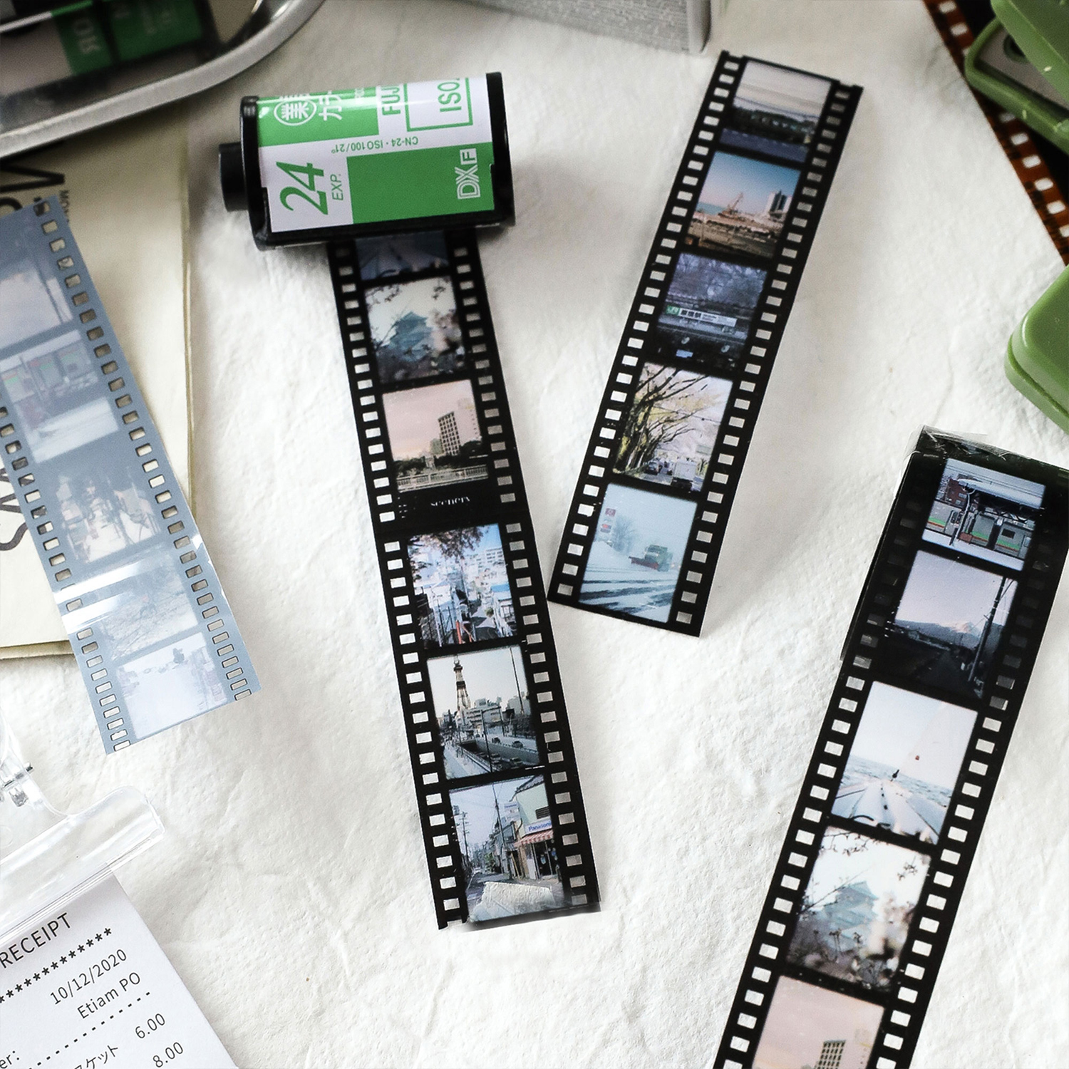 Journamm 25mm * 2m Retro Film Thema PET Bänder DIY Scrapbooking Collage Schreibwaren Dekor Journaling Materialien Ins klebebänder