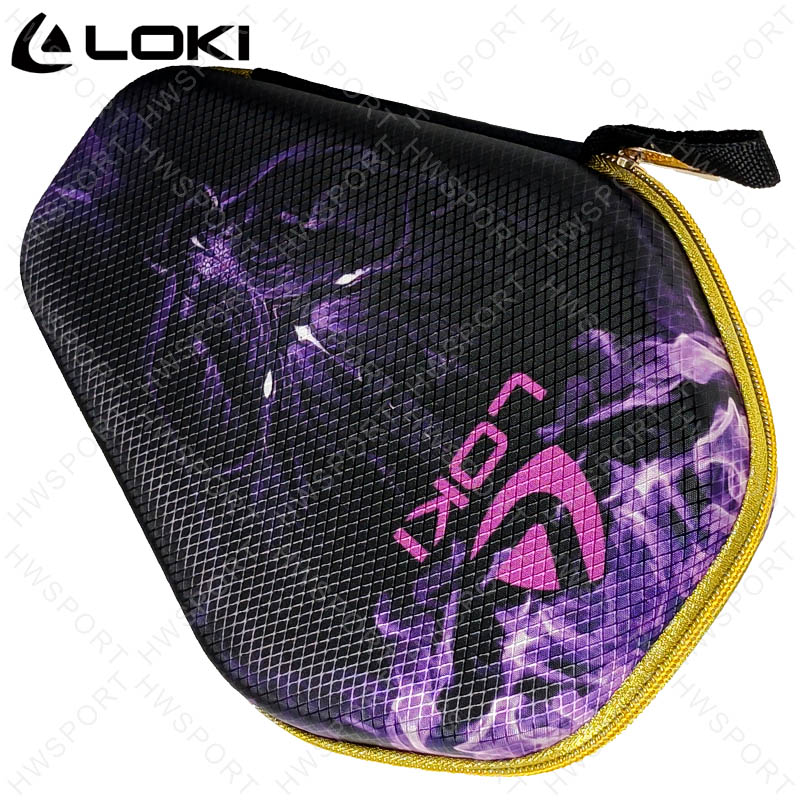 LOKI 卓球ラケットケース ドラゴン柄 ポータブル保護ピンポンラケットケース バッグ ハードシェル