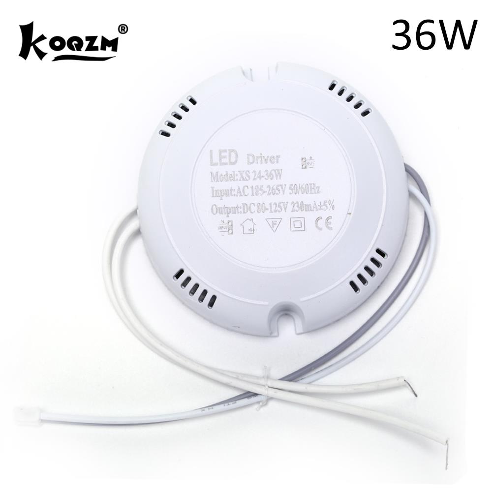 Round LED Driver Lighting Transform para Downlights, luzes de teto, 24W, 36W, 220V, 1 Pc