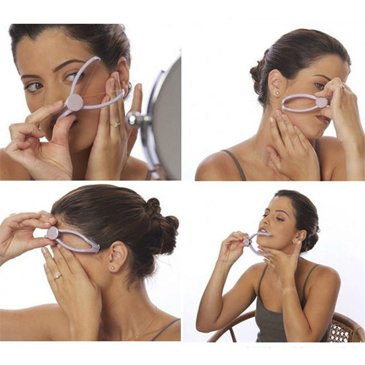 A71P 1 Pcs Removedor de Cabelo Extrator de Cabelo Prendedor de Cabelo para Depilação de Cabelo e Lábios
