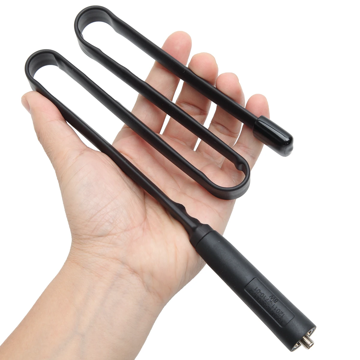 Antena tática Abbree-cs, sma feminino dual band vhf uhf 144/430mhz, dobrável para walkie talkie baofeng uv-21 uv-5r quansheng k5