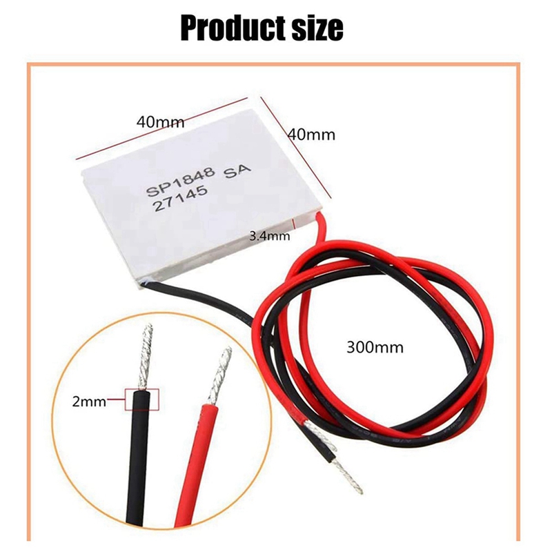 サーモ電動パワー発電機、ペッティグモジュール、40x40mm、SP1848-27145、8個
