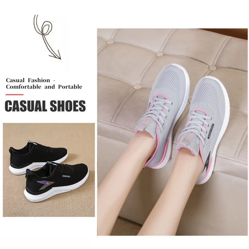 Women's lightweight and breathable spring and autumn sports running shoes, suitable for casual exercise and various walking scen