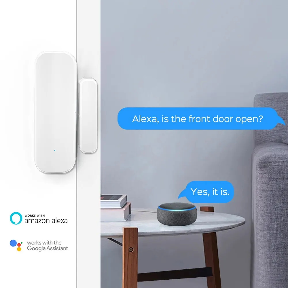 Tuya Zigbee Door Sensor and Smart Life Window Magnetic Sensor Detector Wireless Home Door Sensor Need Tuya Zigbee Gateway Hub