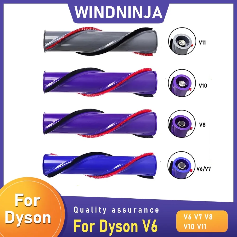 Wałek szczotkowy do odkurzacza bezprzewodowego Dyson V6 V8 V10 V11, zamienny wałek szczotkowy, elektryczna głowica szczotkowa, element rolkowy.