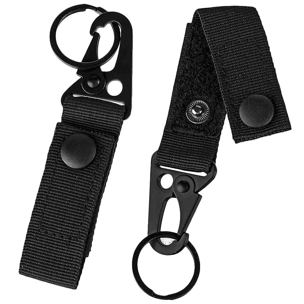 Chiến Thuật Móc Khóa Molle Chìa Khóa Nylon Molle Webbing Ba Lô Treo Móc Khóa Móc Khóa Kim Loại NEO Móc Khóa Giá Đỡ