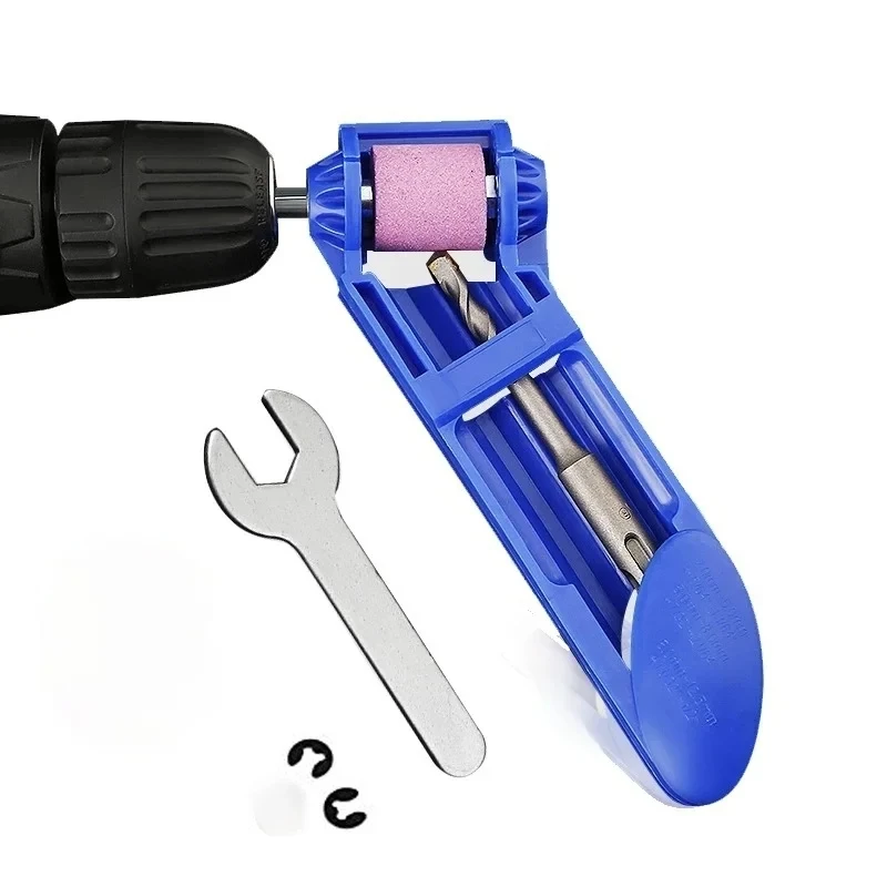 SenNan 2.0-12.5mm Portable Drill Bit Sharpener Corundum Grinding Wheel Bit Tool Twist Drill Bit Sharpening Machine Hand Tool Set