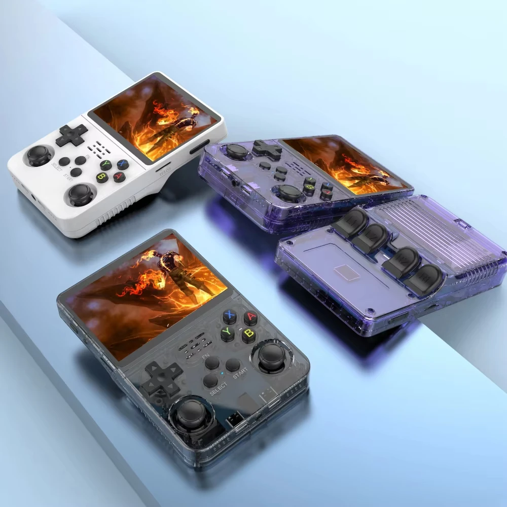 レトロなポータブルビデオゲームコンソール,3.5インチIPSスクリーンを備えたLinuxシステム,ポケットプレーヤー,128gゲーム