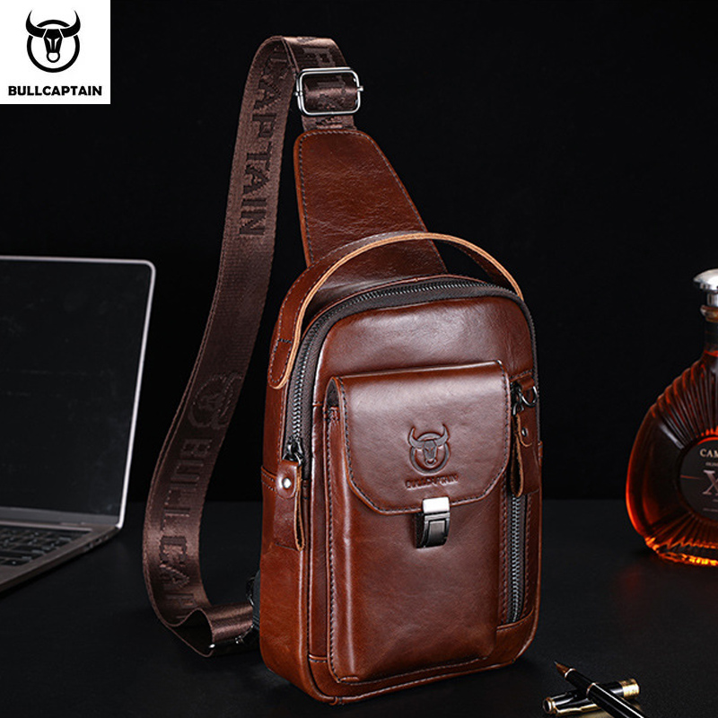 Bull captain Männer Multifunktions-Anti-Diebstahl-Umhängetasche Mann Cross body Cross Body Travel Sling Brusttaschen Pack Messenger Pack